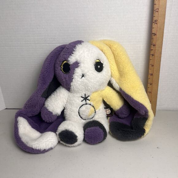 American McGee Plushie Dreadful Non-binary Bunny Purple Yellow Kawaii - No Bag - Picture 13 of 13
